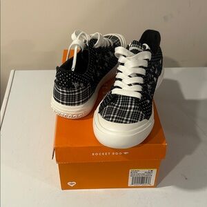 Rocket Dog Women’s ' Black and White Checkered Sneakers